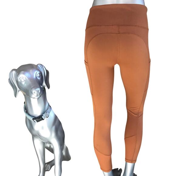 All in Motion Burnt Orange Soft Leggings with Side Pockets Women’s Size M - Picture 3 of 9